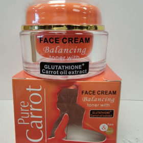 Pure carrot face cream balancing toner with glutathione carrot oil extract