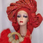 CLASSIC BRIDAL RED HEADTIE