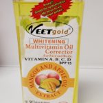 VEETGOLD WHITENING MULTIVITAMIN OIL CORRECTOR FOR FACE AND BODY VITAMIN A,B,C,D SPF15 1000ml