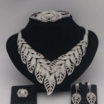 Silver Women Wedding Beautiful Jewelry Set