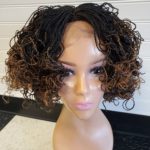 BEAUTIFUL TWO TONE CURLY FRONTAL WIG LACE FRONT