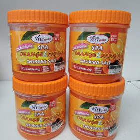 VEETGOLD GLUTATHIONE SPA ORANGE & PAPAYA SHOWER SALT EXTRA WHITENING