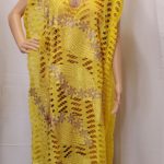 Classic Yellow high quality Senegalese ready made dress