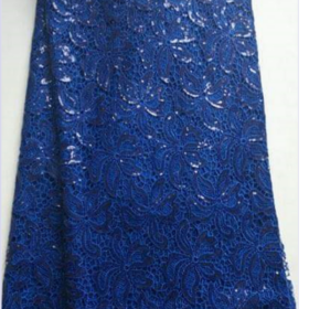 5 yard African Lace Fabric High Quality Royal Blue