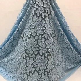 GORGEOUS BLUE LACE FABRIC