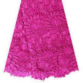 Lovely Pink Cord Lace Fabric Materia 5 yard