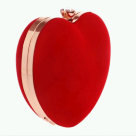 Lovely Red Heart Shaped Purse