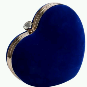 Elegant Royal Blue Heart Shaped Purse