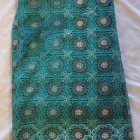 Elegant Green Cord Lace Fabric