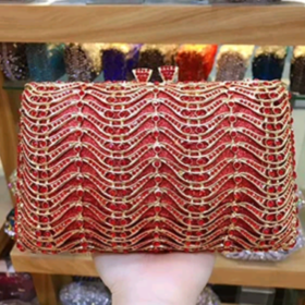 Beautiful Exquisite Classic Dazzling Crystal Red Party Purse