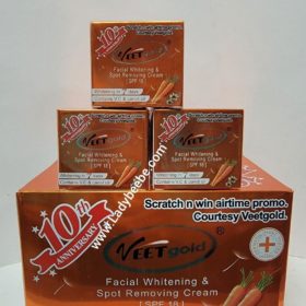 Veetgold facial whitening & spot removing cream 25g