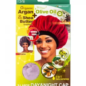 M&M Qfitt Organic Argan & Shea Butter + Olive Oil X-large Day & Night Cap