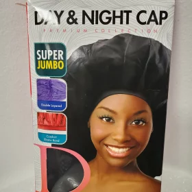 DONNA 22244 BLACK DAY&NIGHT CAP-SUPER JUMBO