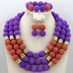 Fashion Wedding African beads Jewelry Sets For Women Complete