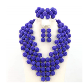 Royal blue jewelry set