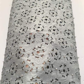 Fully Beaded Lace Fabric 1