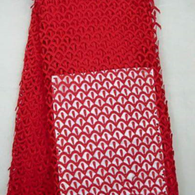 Elegant 5 yard Red Cord Lace Materia