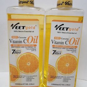Veetgold Vitamin C Oil  Brightening & Glowing Oil  Face and Body oil1000ml