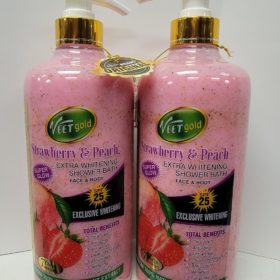 veetgold strawberry & peach shower gel 1000ml