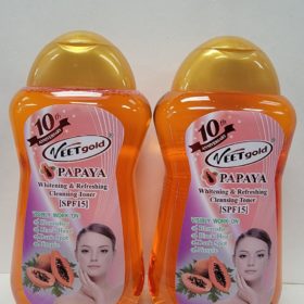 Veetgold papaya whitening & refreshing cleaning toner spf15