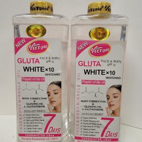 Veet gold gluta white Body oil 1000ml