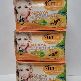 Veetgold papaya & gluta extra whitening soap 200g