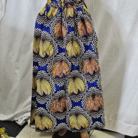 Classic Beautiful Women African Traditional Ankara Print Long Skirt