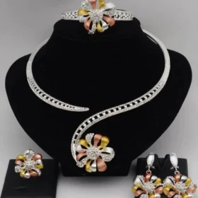 LOVELY SILVER/ GOLD JEWELRY SET