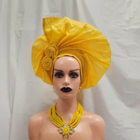 African Yellow Auto Gele