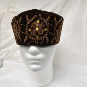 Brown Luxury Wedding African Hat for men Cap