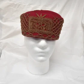 Red party Cufi Luxury Wedding African Hat for men Cap