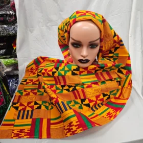 Beautiful African Scarfs Ankara Print wax Women Headtie Scarfs